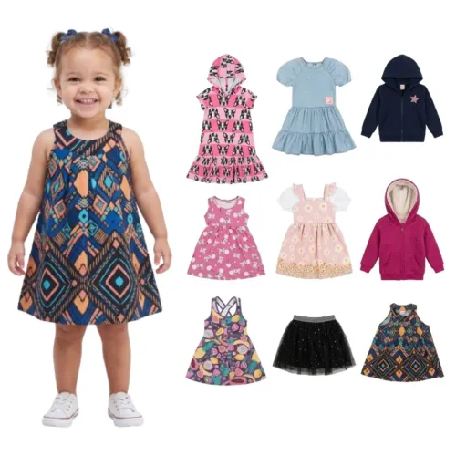 Lote Bebê Menina - Tamanho 1-2 Anos