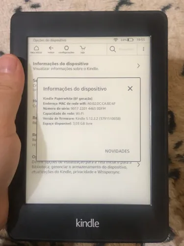 Kindle Paperwhite 6ª Geração