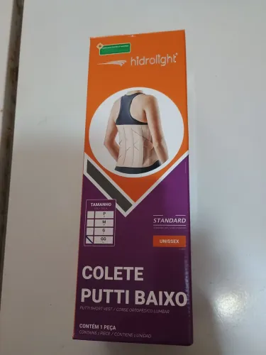 Colete ortopédico lombar .