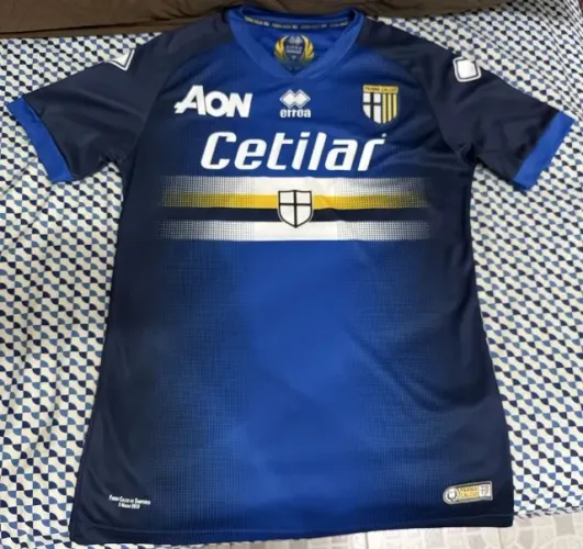 camisa errea parma 2018/19 (edição especial gemellaggio)
