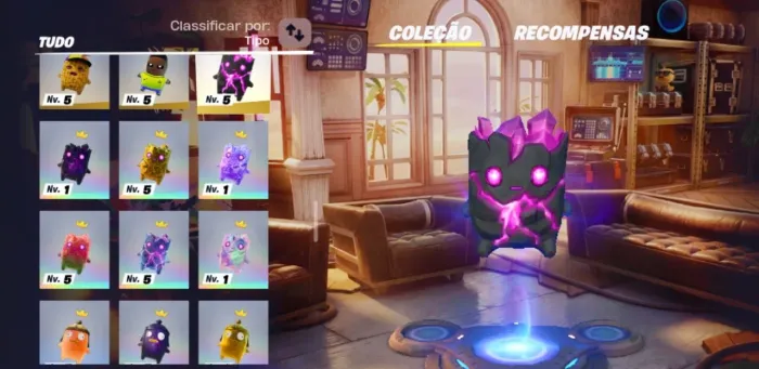 Conjunto Elemental Ponto Zero(Normal, Gelatina ,Galaxy, Metalizado,Ouro, Cubico - Fortnite