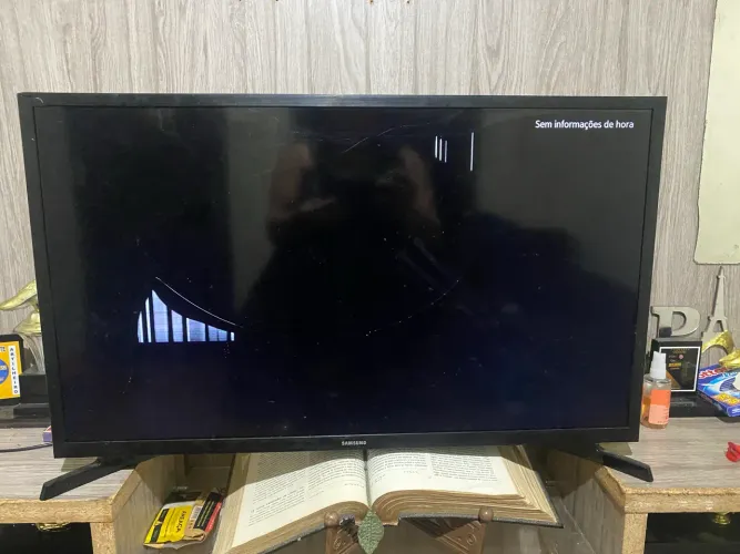 TV Samsung tela trincada 