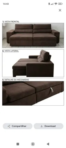 Sofá 3 lugares
