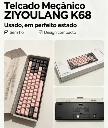 Vendo teclado mecânico sem fio