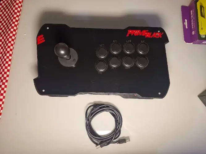 Controle Arcade Profissional Prime Black - Placa Zero Delay (PC / PS4 / PS3)
