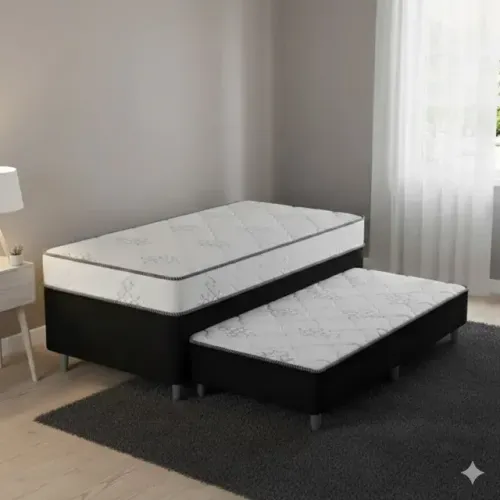 Cama Box Solteiro com Auxiliar pagamento na entrega