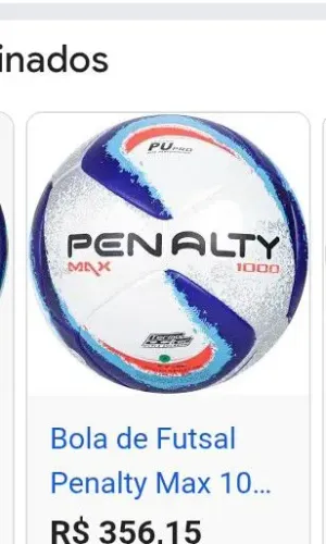 Bola de futsal Max 1000 nova nunca usada 