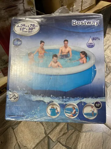 piscina Bestway 3800 litros 3.05m x 76cm 10x30 Fast Set