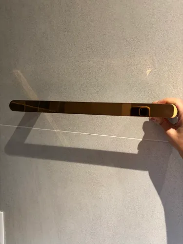 Toalheiro/ porta toalha de rosto 30 cm marca DECA linha VERSA cor RED GOLD NOVO