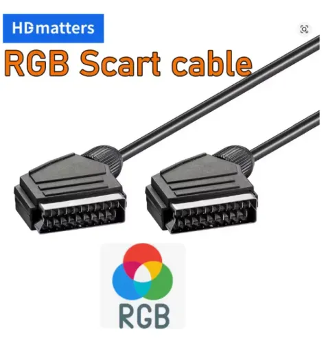 Cabo scart rgb true 21 pin 1 metro e meio