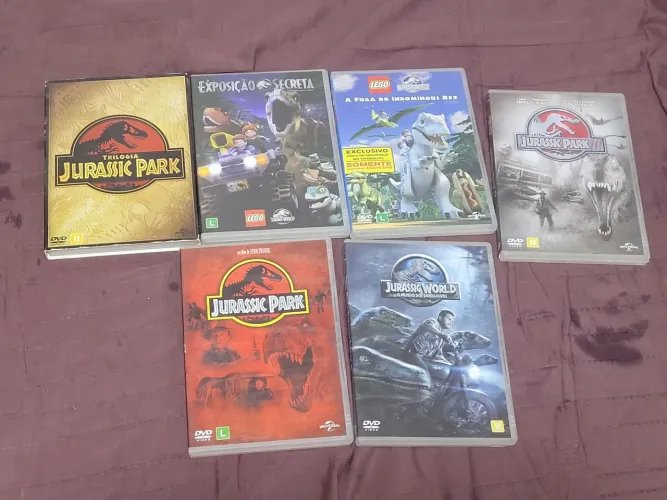 Coleção de DVDs em excelente estado jurassic park/world Coleção