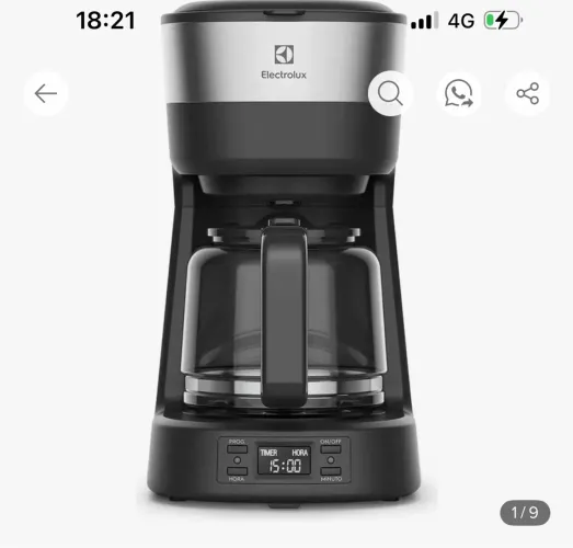 Cafeteira elétrica nunca usada 