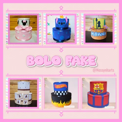 Bolo Fake Cenográfico - Decoração de festas
