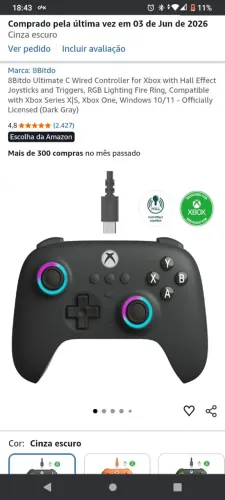VENDO CONTROLE NOVO! PARA JOGAR NO PC