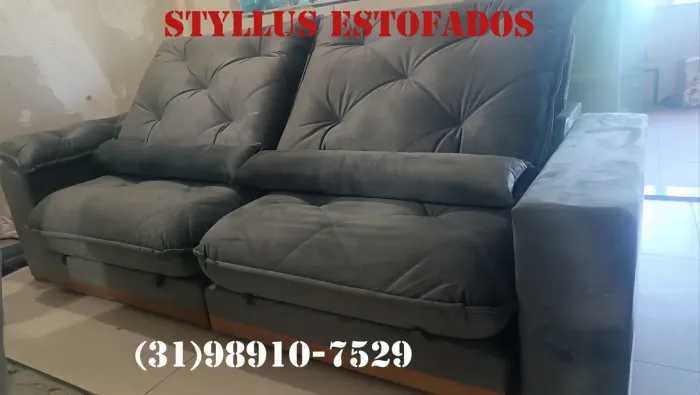 Sofás retrátil com molas ensacadas modelo Roma 