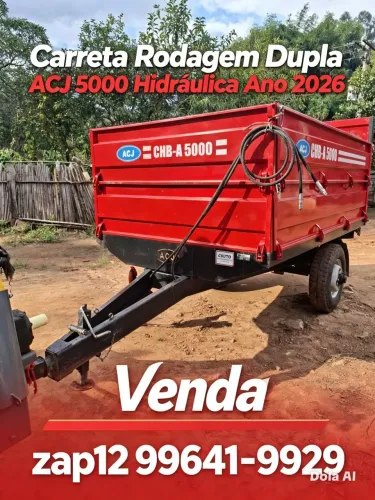 Carreta ACJ 5000 2026 pouquinho uso