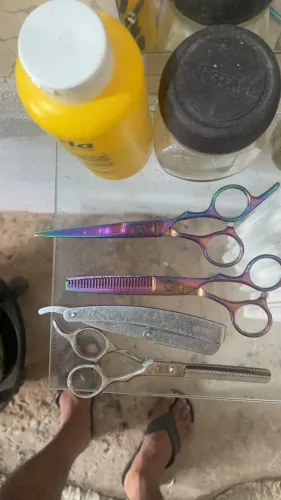 Tesouras de barbearia proficionais