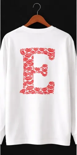 Blusa romântica pro dia dos namorados com inicial