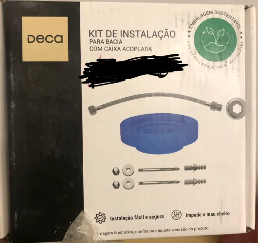 Kit de instalação para bacia Cx Acoplada Deca