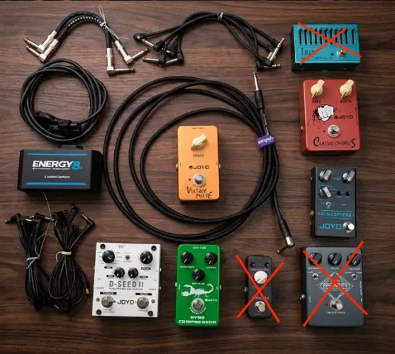 setup de pedais Joyo+amp