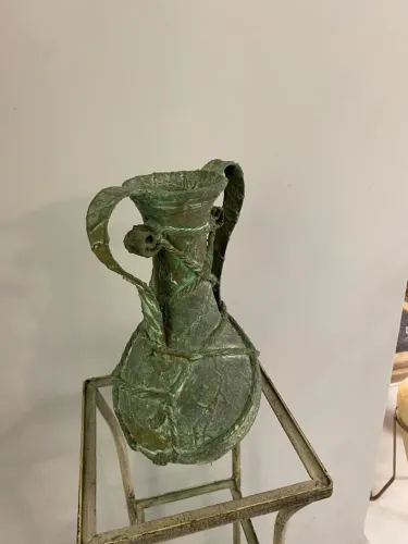 Vaso decorativo Ânfora Greco-Romana em Cerâmica - 36cm (Estilo Naufrágio)