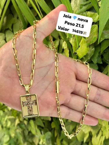 Corrente de ouro 18k 21.5g Exclusiva | Certificado de ouro | Loja física