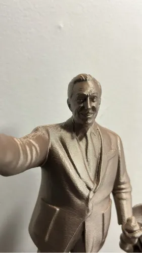 estatueta Walt Disney e Mickey. Estátua 3D