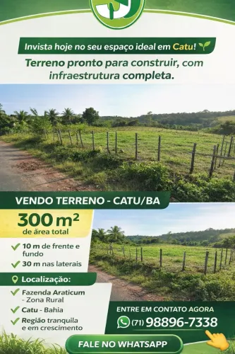 Vendo terreno em Catu - Distrito