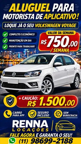 Locação de Carros para Uber 99