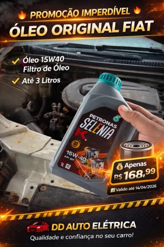 Troca de oleo 15w40 selenia