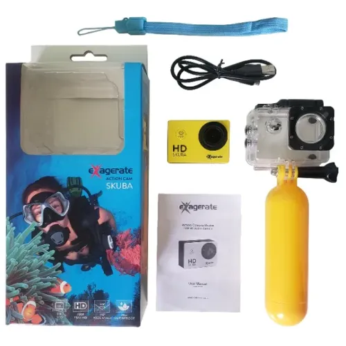 Câmera Digital Exagerate Action Cam Skuba LCD 2.0? Full HD Importada