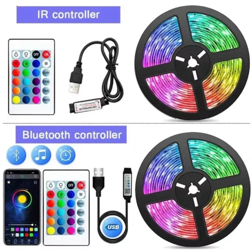 FITA DE LED COLORIDA DE CONTROLE REMOTO 