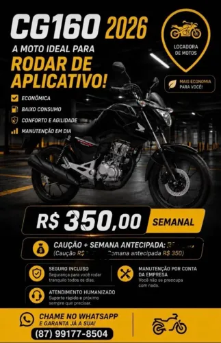 Aluguel/locaçao Honda Fan 160