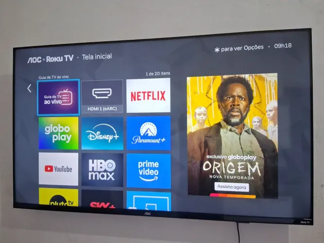 Tv Smart 50 UHD 4K AOC Roku com Entrega