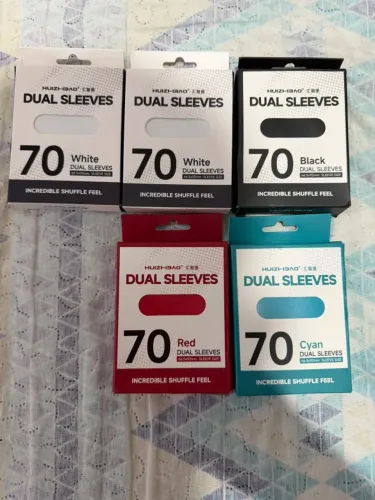 Sleeves Coloridos Premium Dual Sleeves (70 un.) - Para Naruto Kayou, Magic, Pokémon