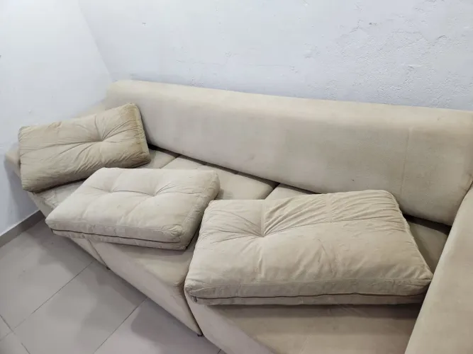 Sofá  retrátil de excelente qualidade com 3 metros