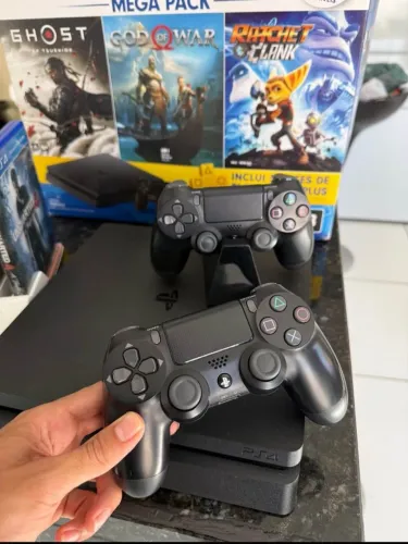 Ps4 Slim 1Tb com 6 jogos físicos