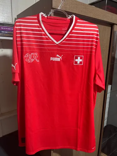 Camiseta Suíça Home 2022 TAM:GG