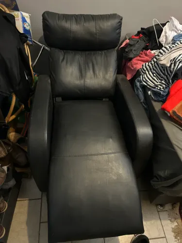 Poltrona massageadora elétrica, couro