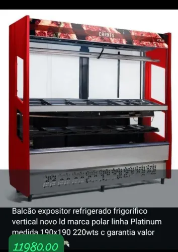 Balcão expositor refrigerado
