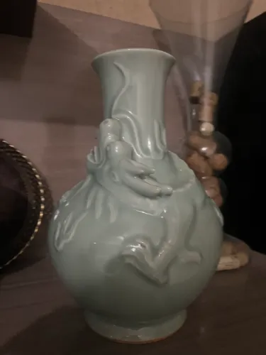 Vaso porcelana dragão 