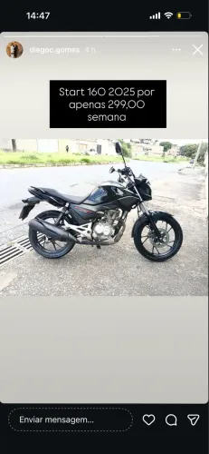LOCAÇÃO DE HONDA START 160