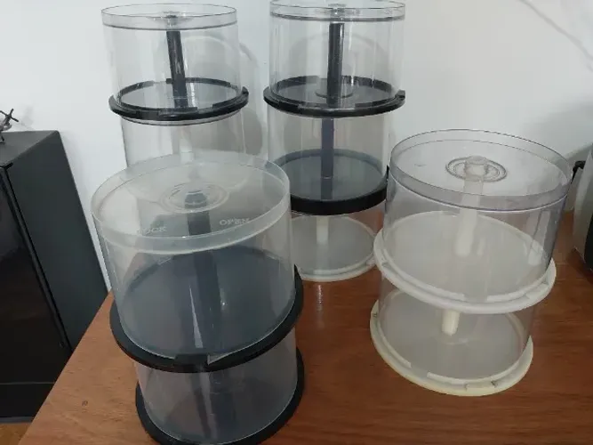 Tubo Organizador de DVD 10 unidades