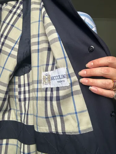 Trenchcoat azul