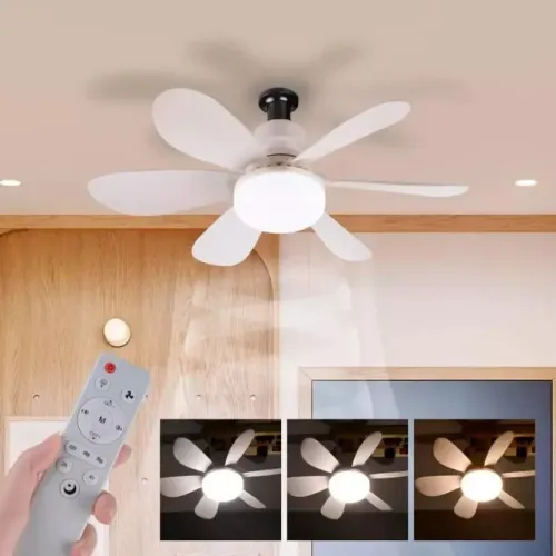 Luminária Ventilador LED com Controle Remoto [40W] B-MAX Modelo BM-F3102