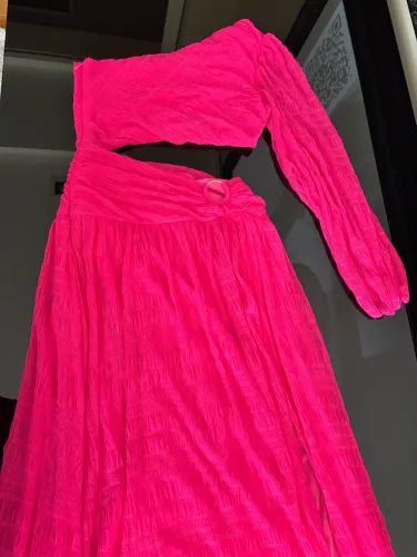 Vestido longo pink PP