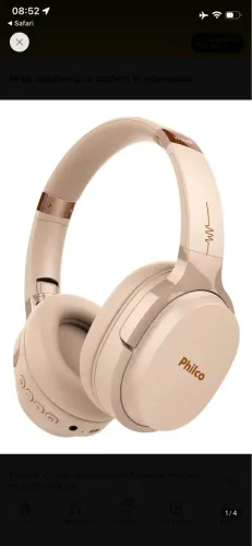Fone ouvindo Bluetooth Philco 