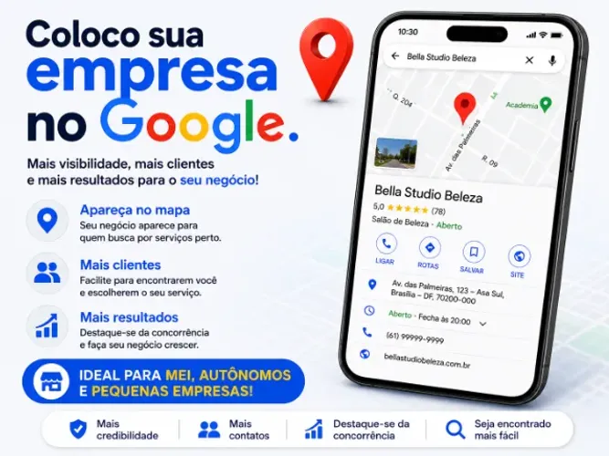 Coloco sua Empresa no Google Maps e nas Pesquisas do Google