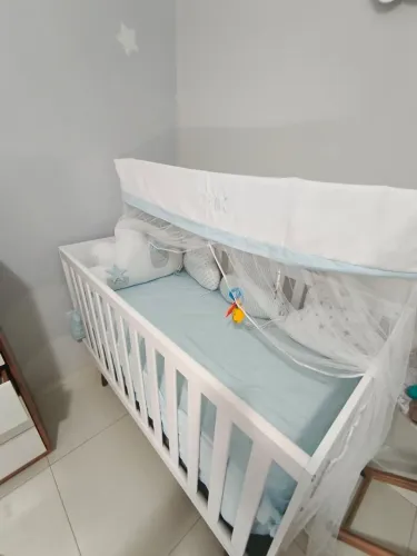  Berço Funcional Retrô Branco Novo - Venda por Unidade