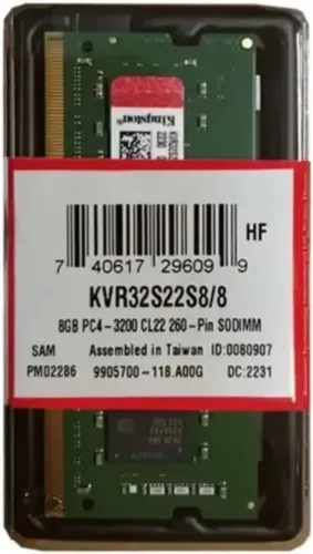 Memória DDR4 Smart 8Gb notebook nova